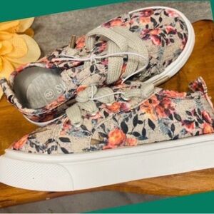 GIRLS FLORAL PRINT TODDLER SHOES